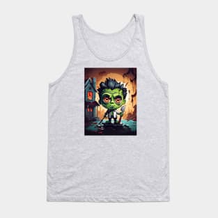 Cute Halloween Frankenstein Tank Top